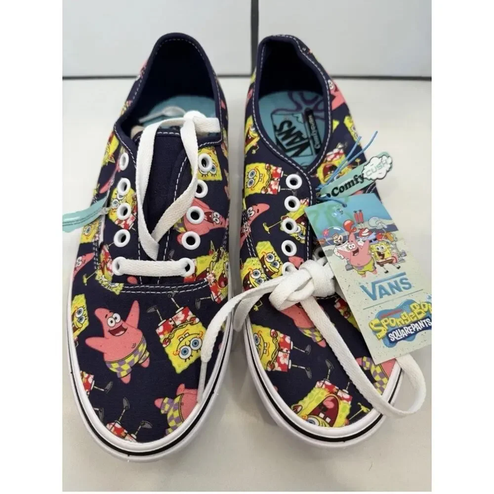Vans SpongeBob SquarePants X Comfycush Authentic AlohaBob Mens 7 Women’s 9 New!